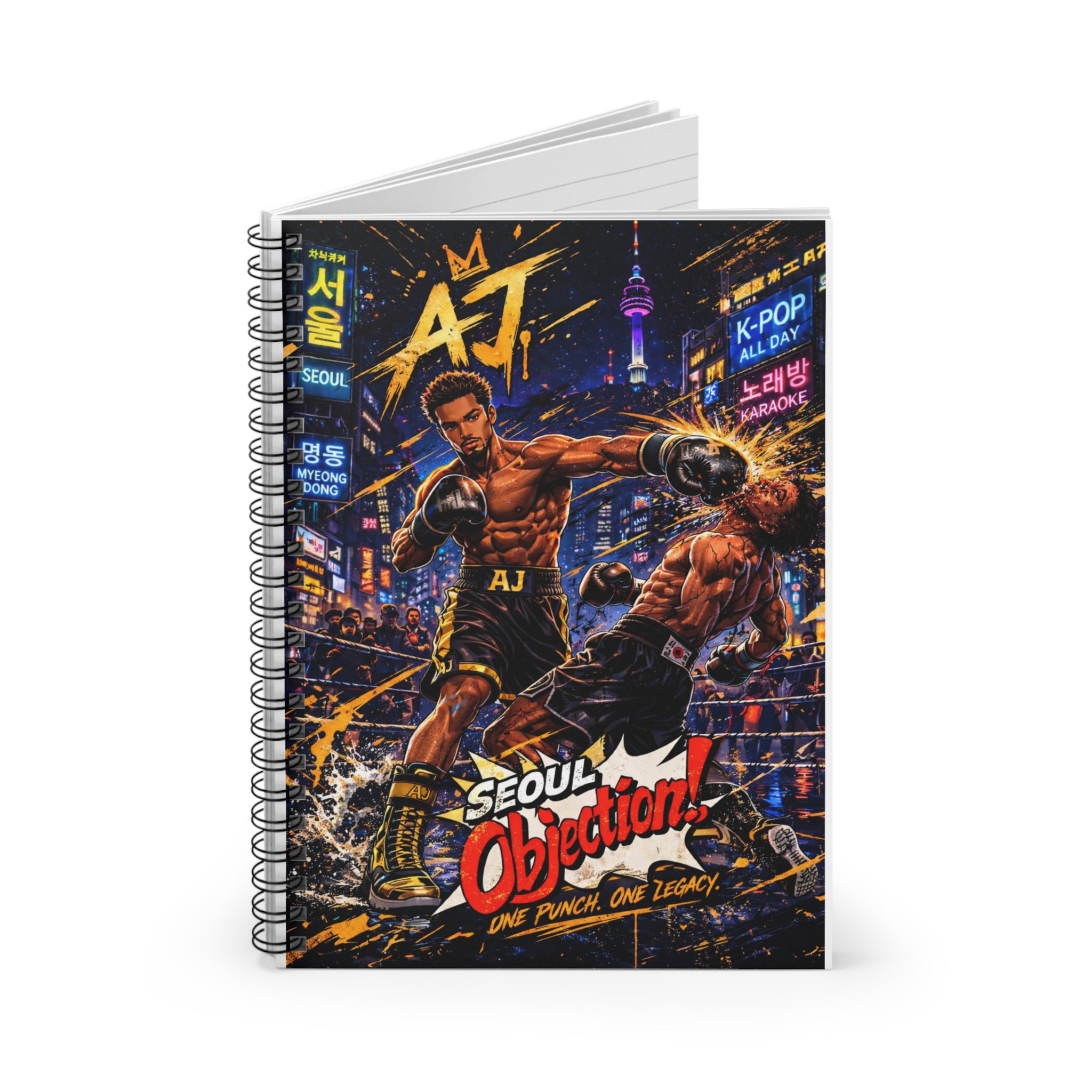 Seoul Objection! AJ One Punch Spiral Notebook