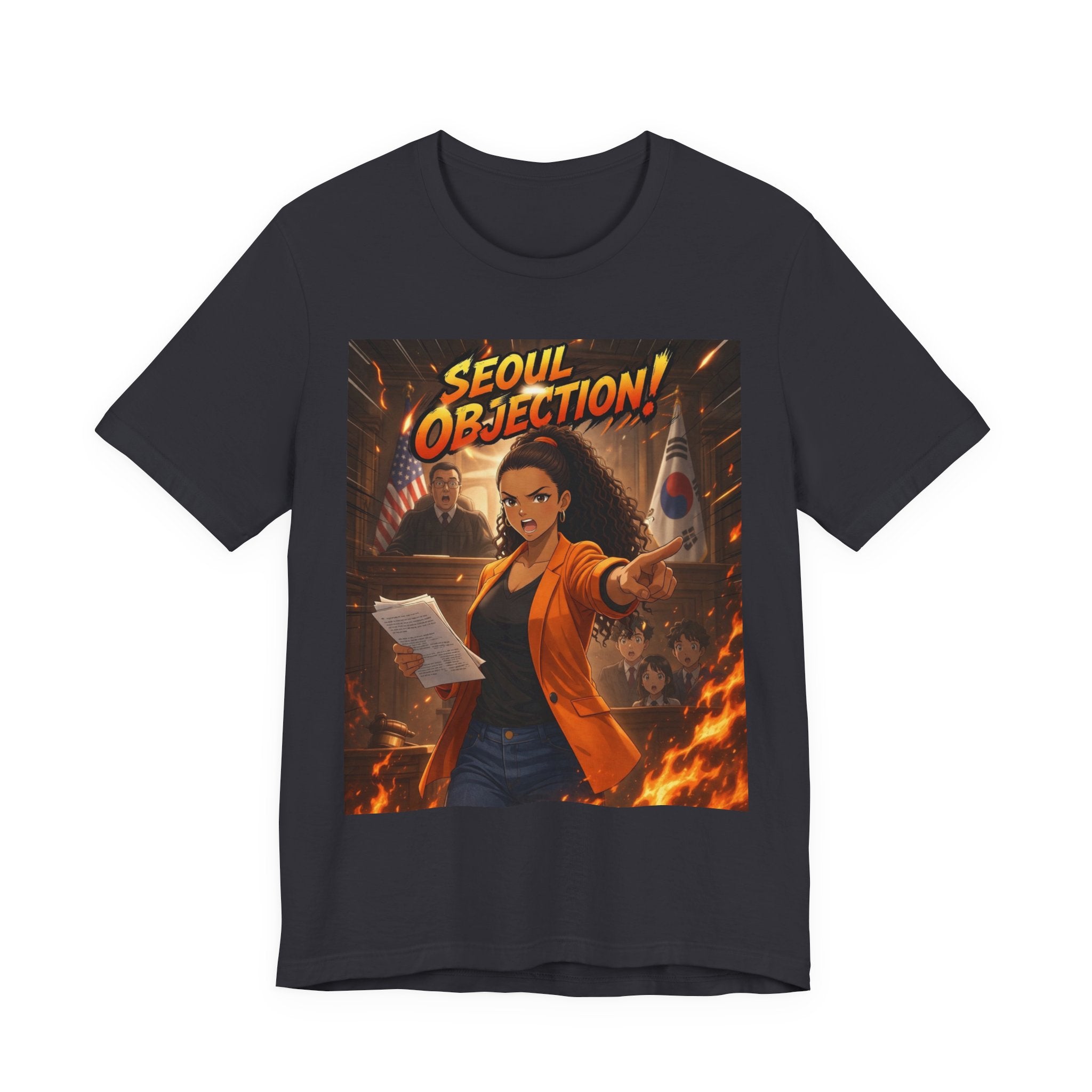 Seoul Objection! Anime Graphic T-Shirt - Amara Lawyer Mom Design | Urban Streetwear Tee