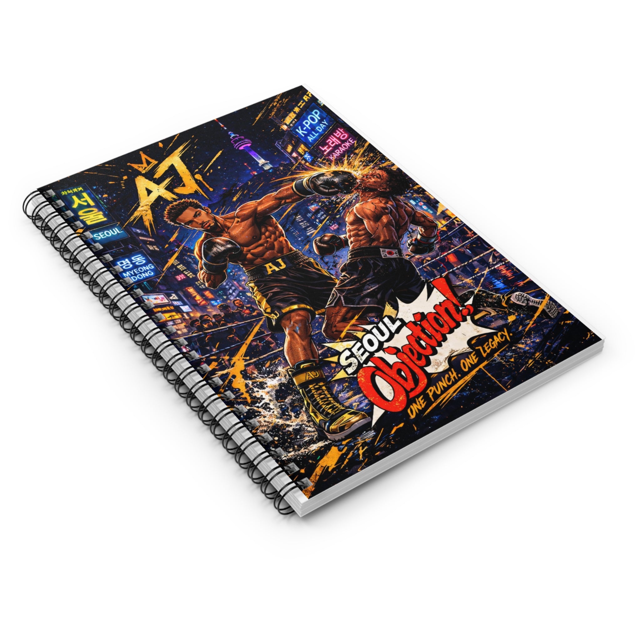 Seoul Objection! AJ One Punch Spiral Notebook