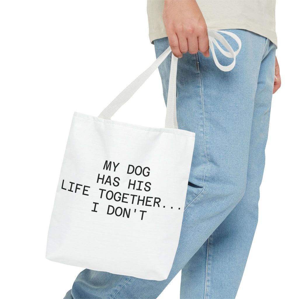 My Dog Has His Life Together... I Don't - Seoul Objection! Tote Bag