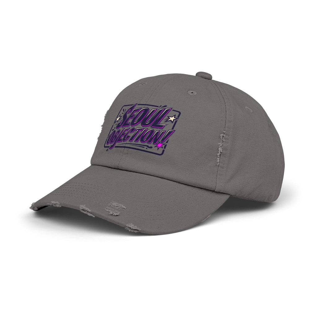 Seoul Objection! Distressed Logo Dad Cap