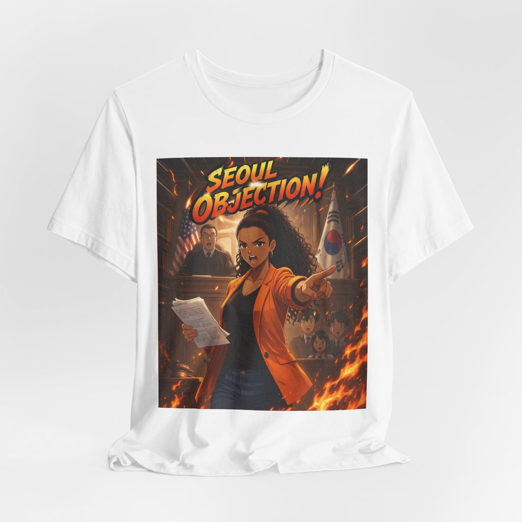 Seoul Objection! Anime Graphic T-Shirt - Amara Lawyer Mom Design | Urban Streetwear Tee