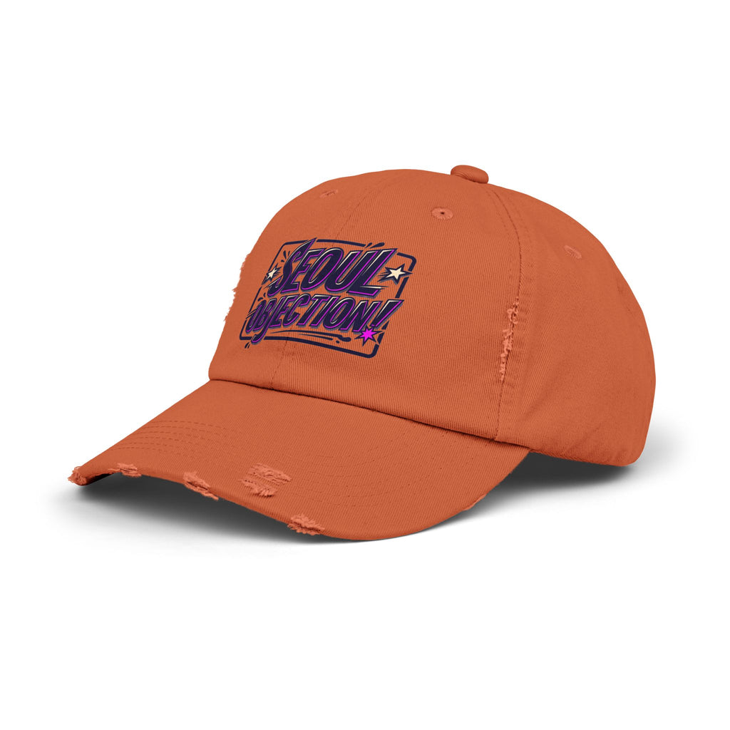 Seoul Objection! Distressed Logo Dad Cap