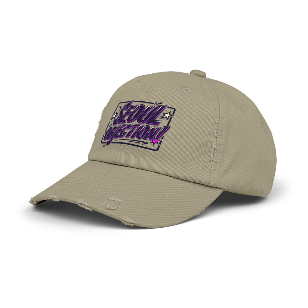 Seoul Objection! Distressed Logo Dad Cap