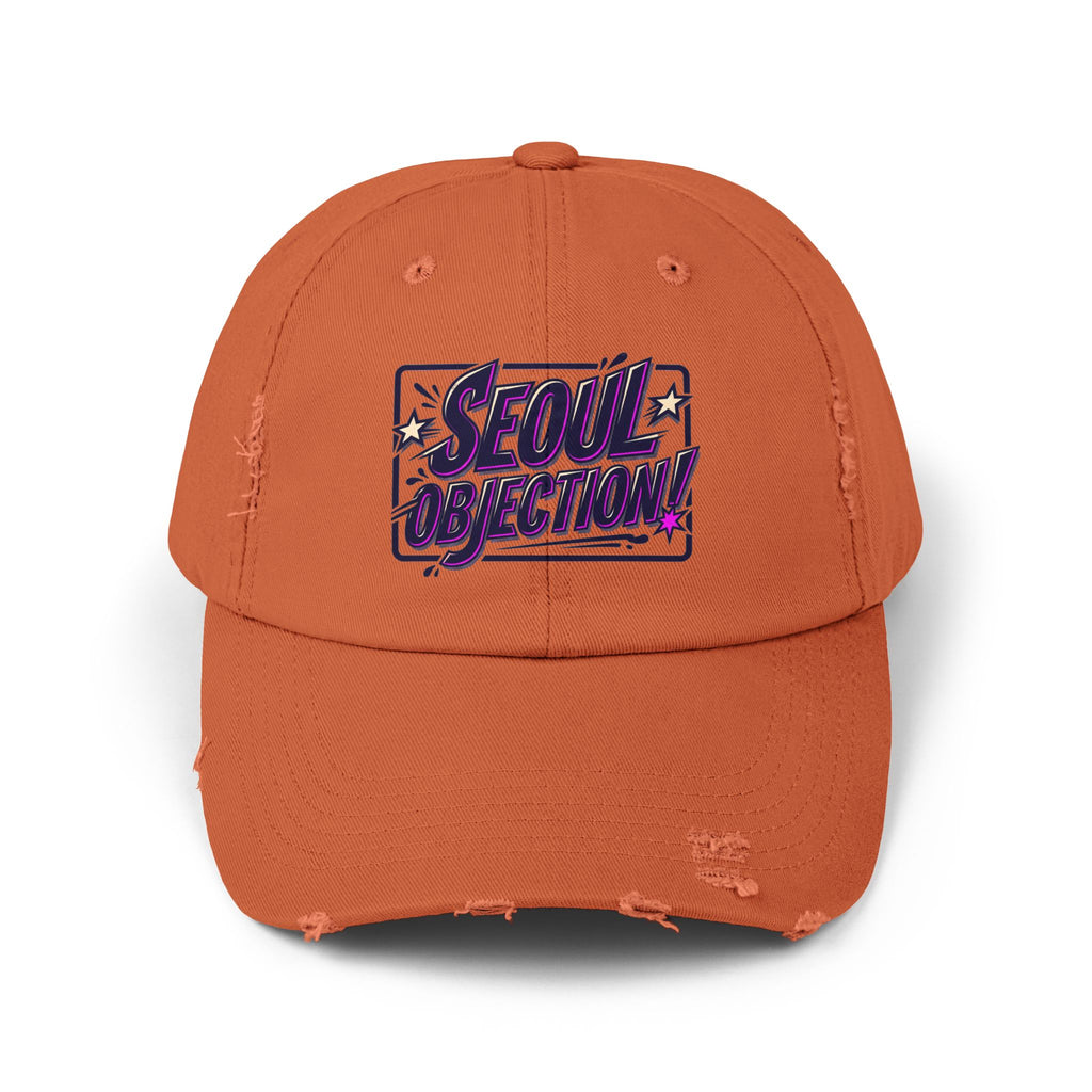 Seoul Objection! Distressed Logo Dad Cap