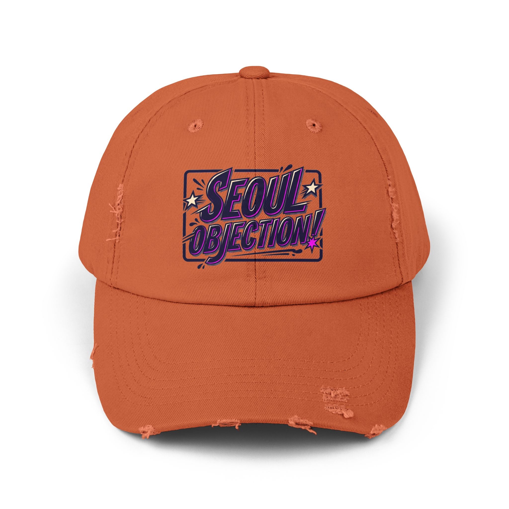 Seoul Objection! Distressed Logo Dad Cap