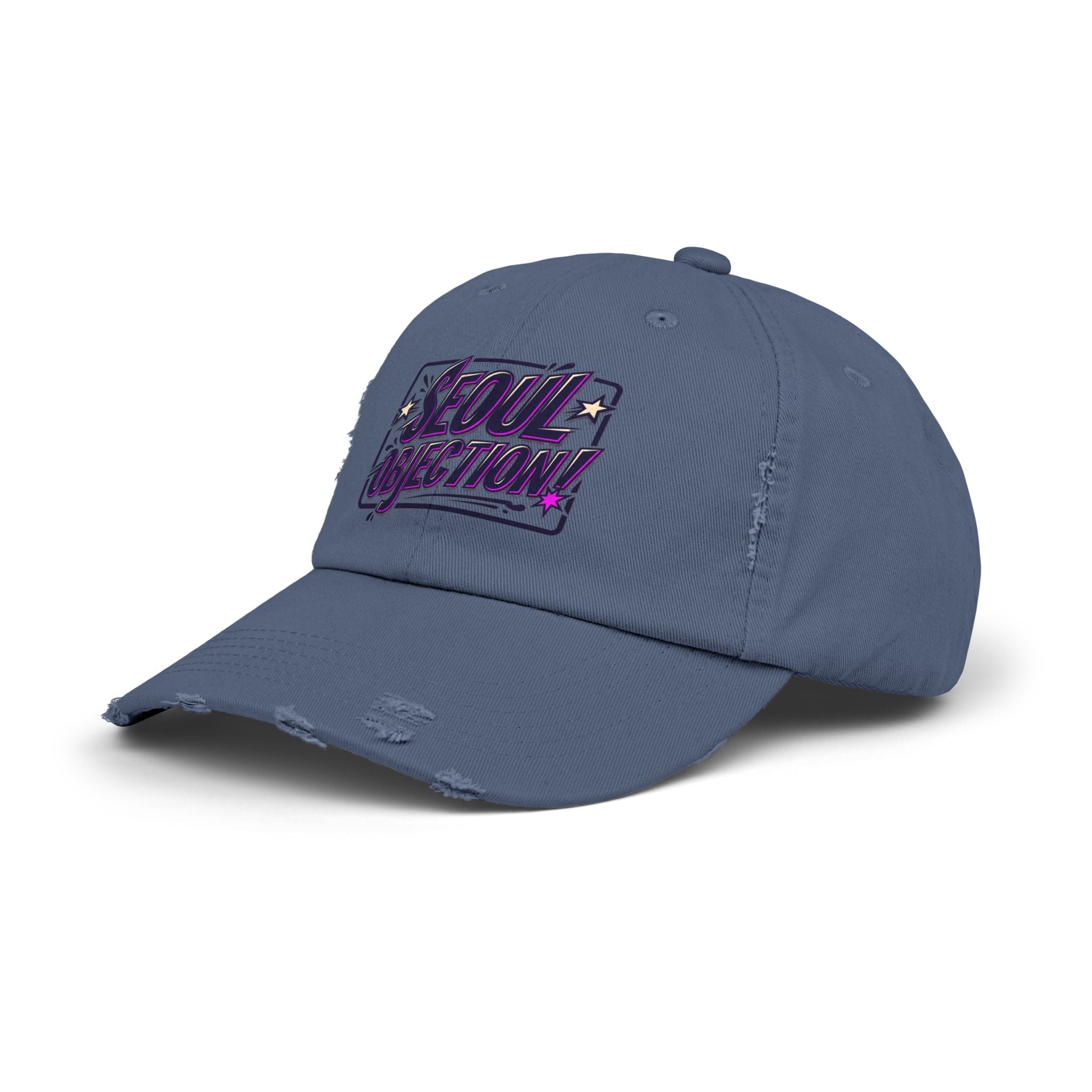Seoul Objection! Distressed Logo Dad Cap