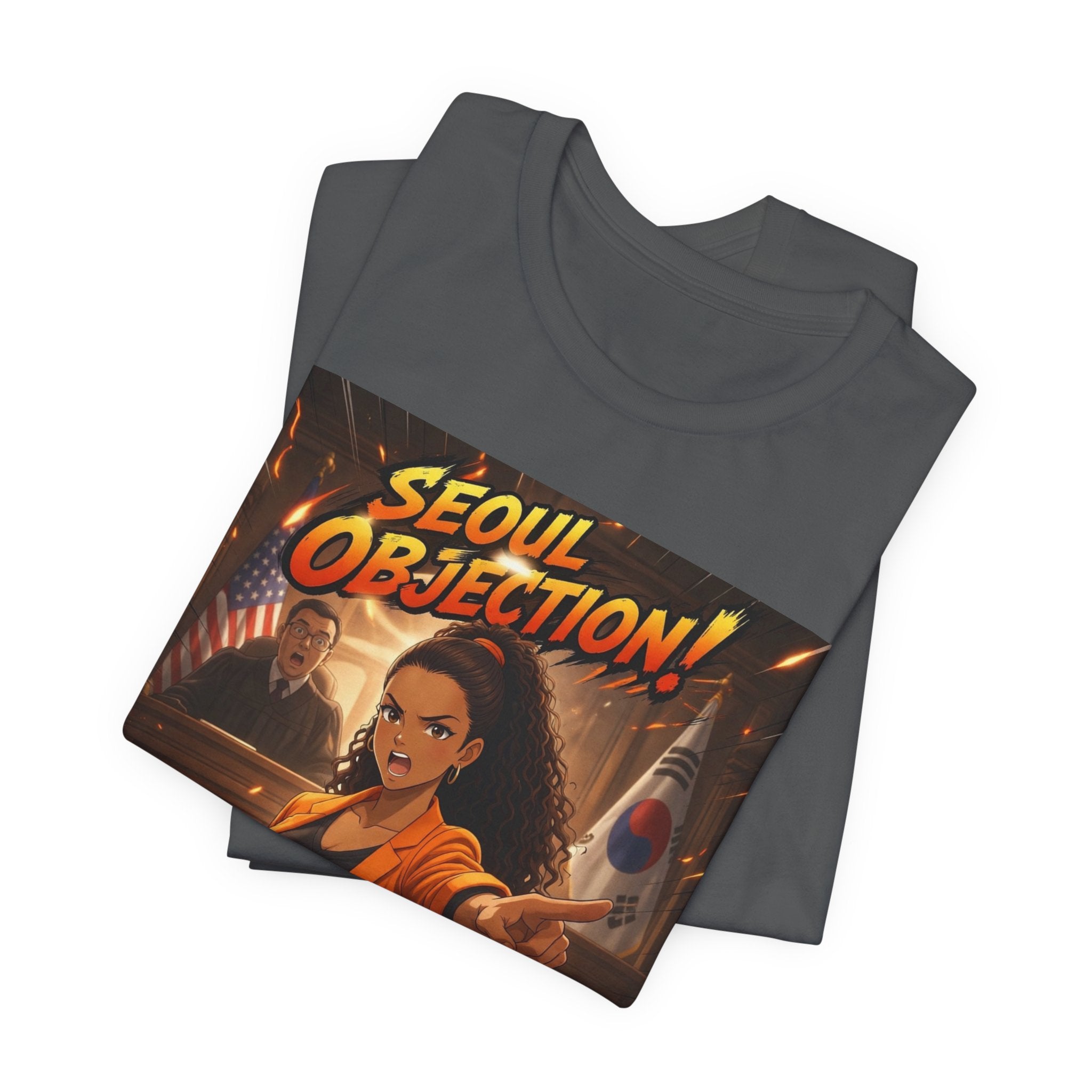 Seoul Objection! Anime Graphic T-Shirt - Amara Lawyer Mom Design | Urban Streetwear Tee