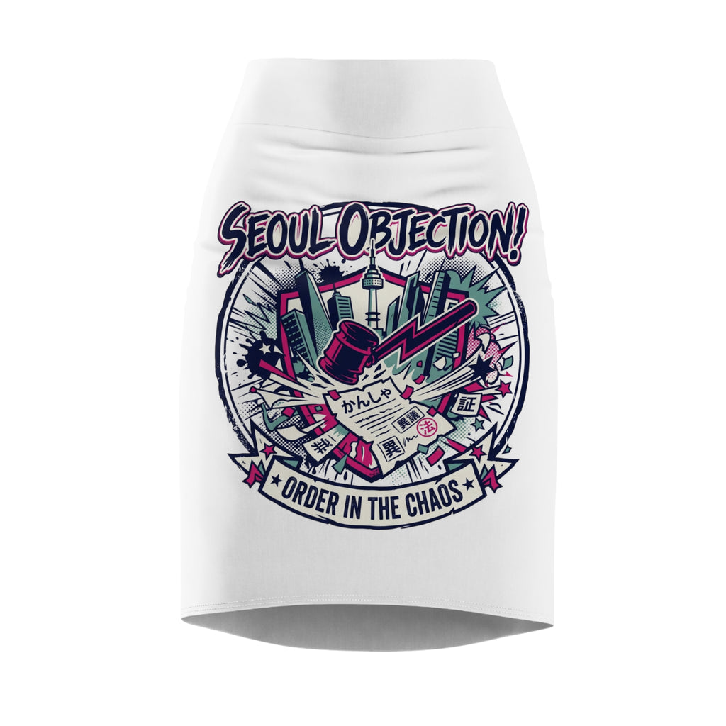 Seoul Objection! “Order in the Chaos” Pencil Skirt