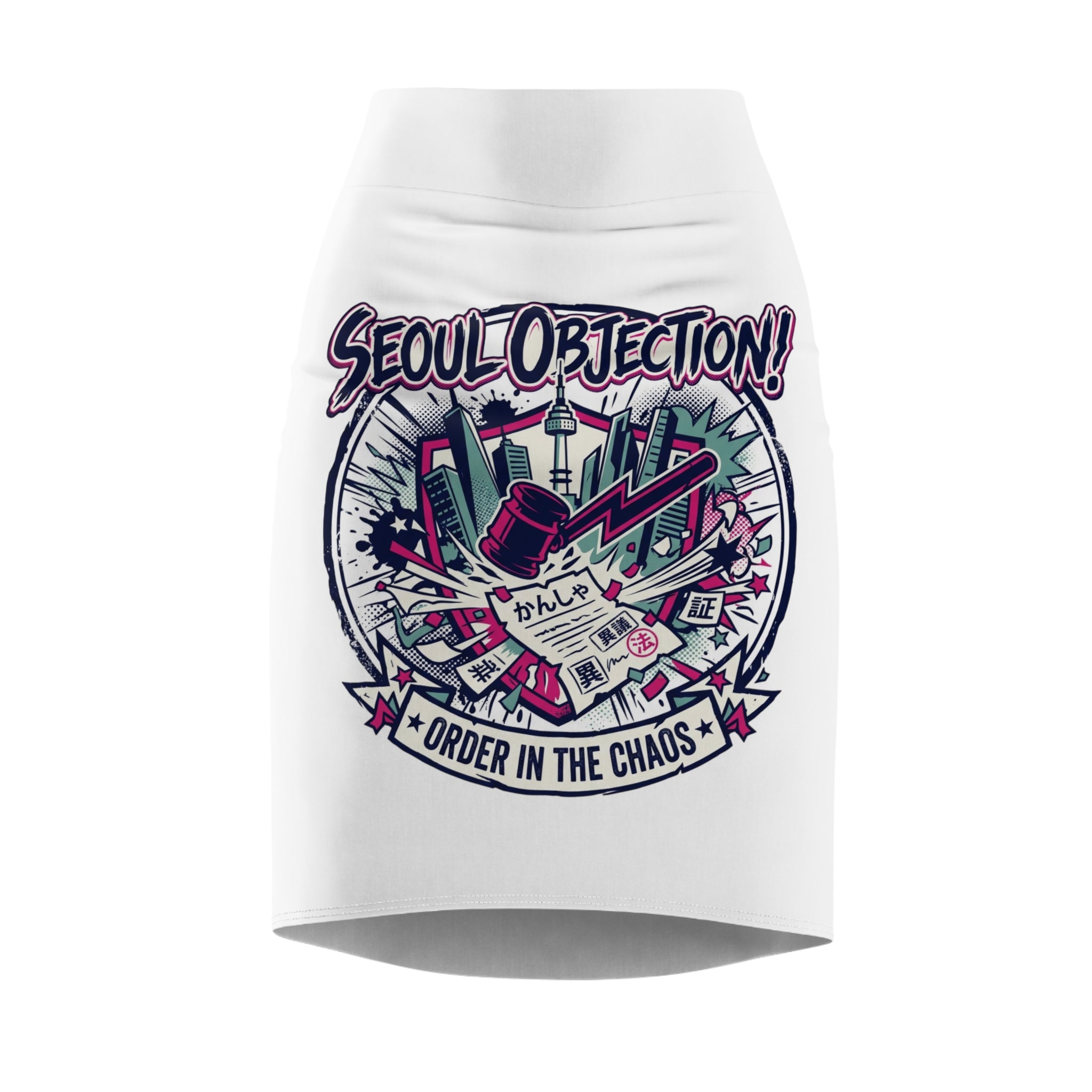 Seoul Objection! “Order in the Chaos” Pencil Skirt