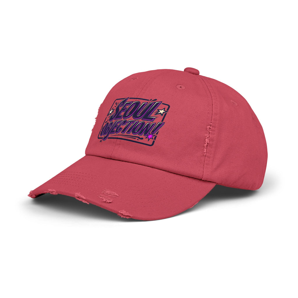 Seoul Objection! Distressed Logo Dad Cap