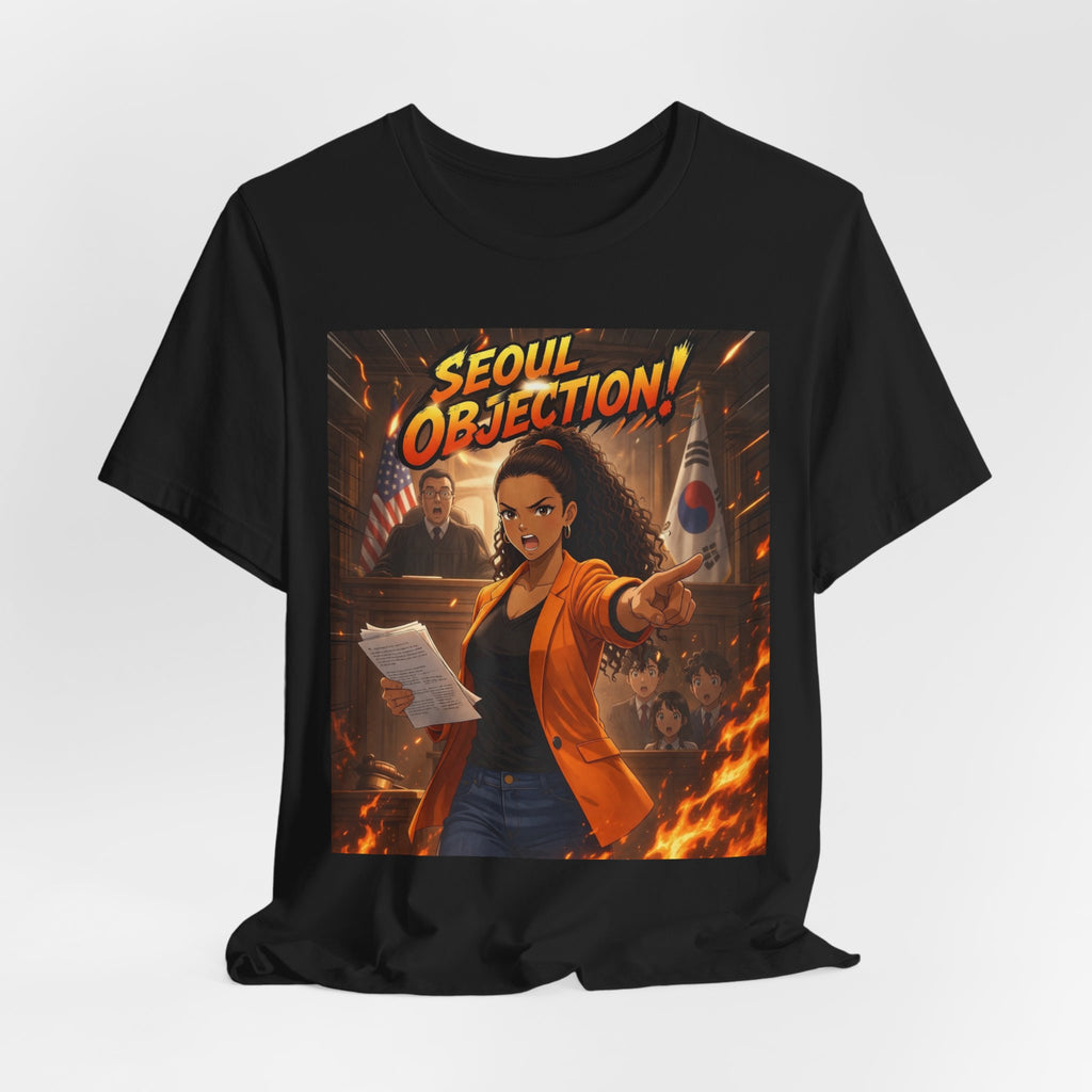 Seoul Objection! Anime Graphic T-Shirt - Amara Lawyer Mom Design | Urban Streetwear Tee