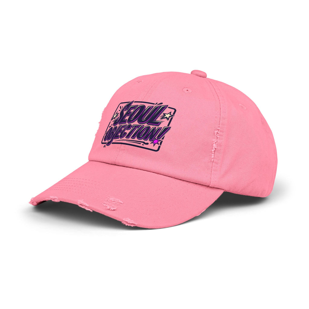 Seoul Objection! Distressed Logo Dad Cap
