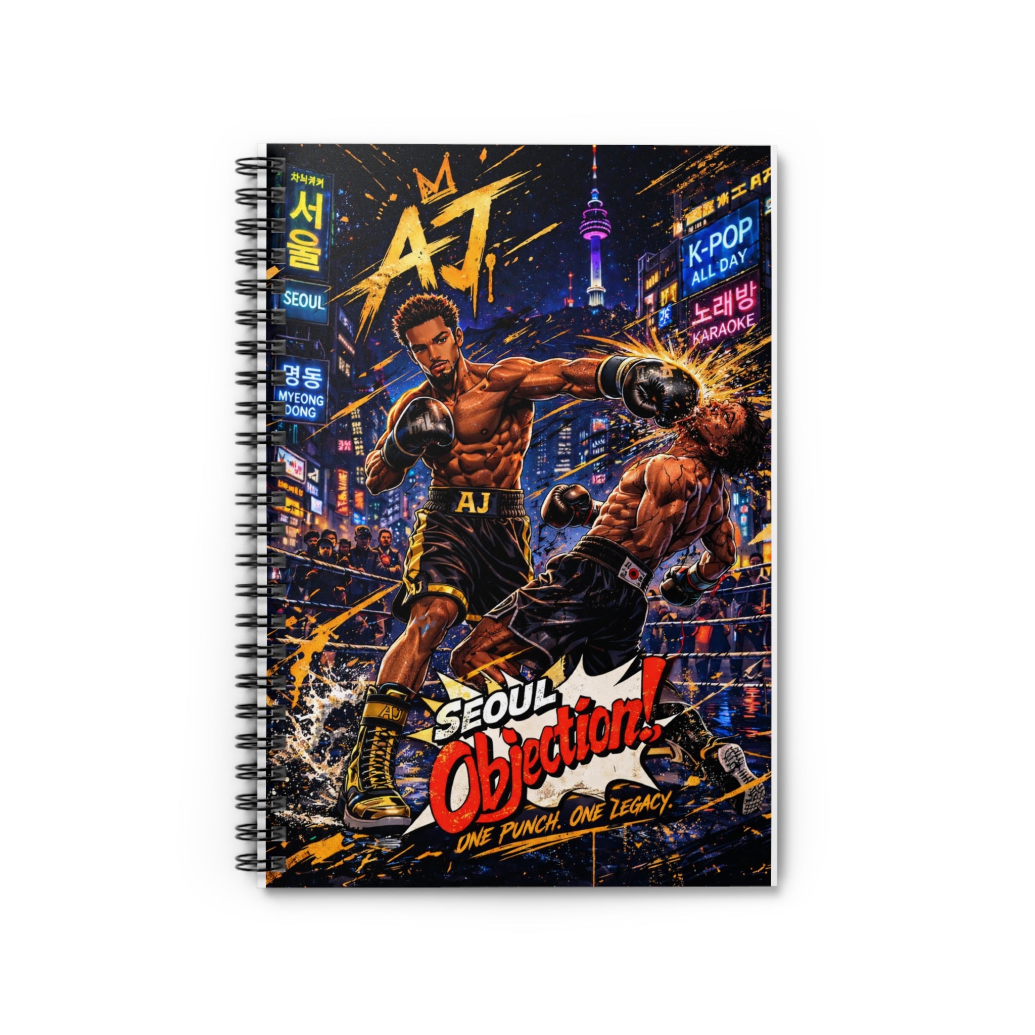 Seoul Objection! AJ One Punch Spiral Notebook