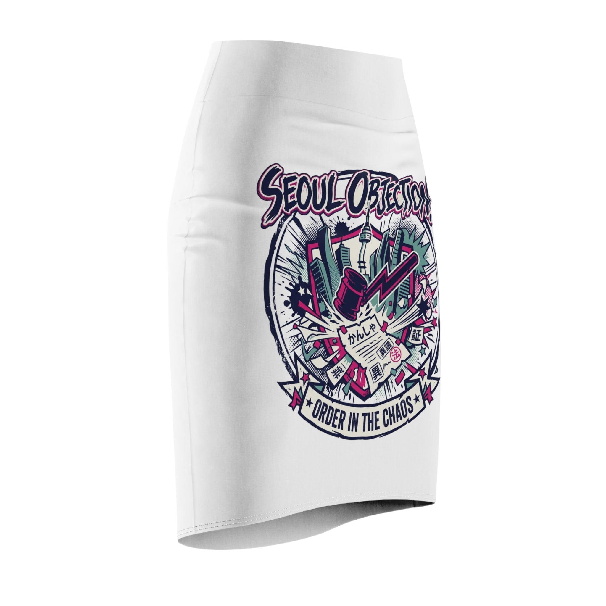 Seoul Objection! “Order in the Chaos” Pencil Skirt