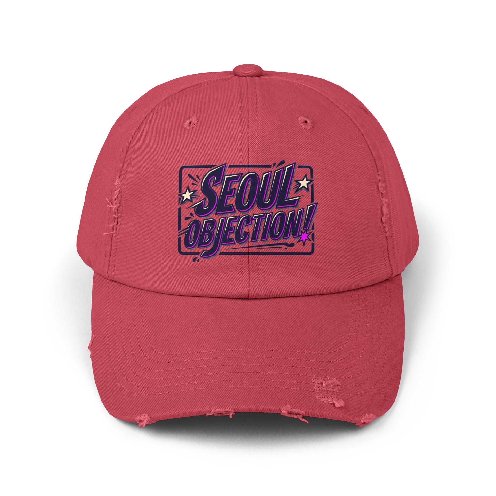 Seoul Objection! Distressed Logo Dad Cap