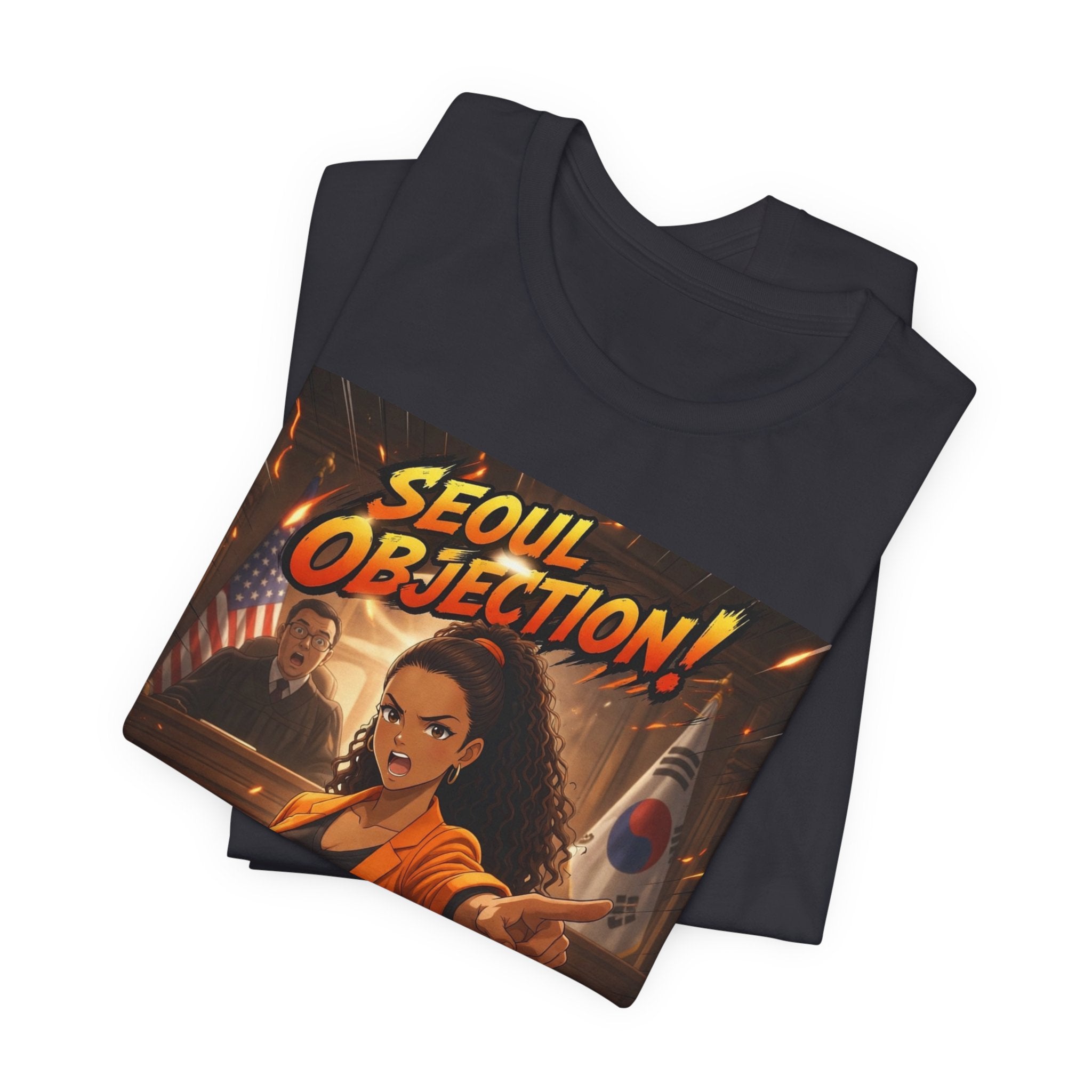 Seoul Objection! Anime Graphic T-Shirt - Amara Lawyer Mom Design | Urban Streetwear Tee